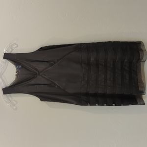 Black silk cocktail dress from GAP